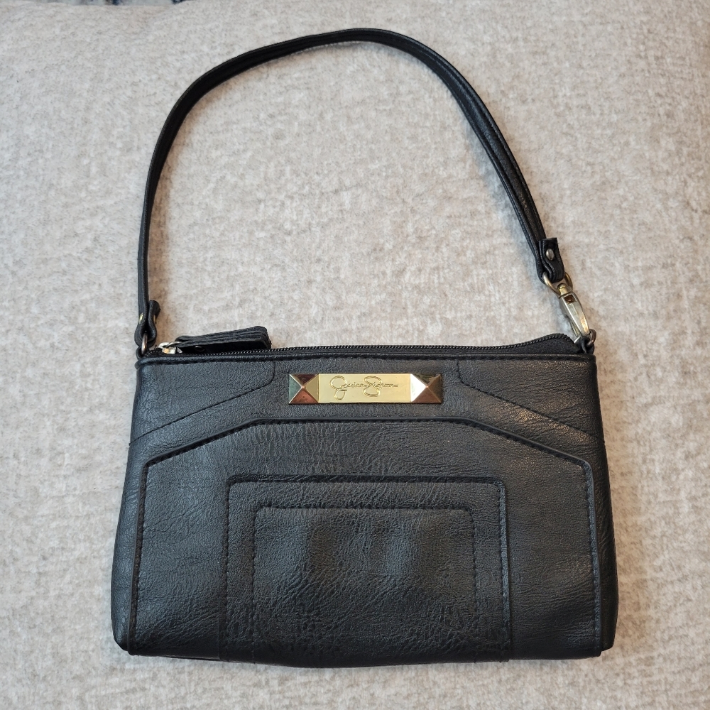 Jessica Simpson Black Wristlet